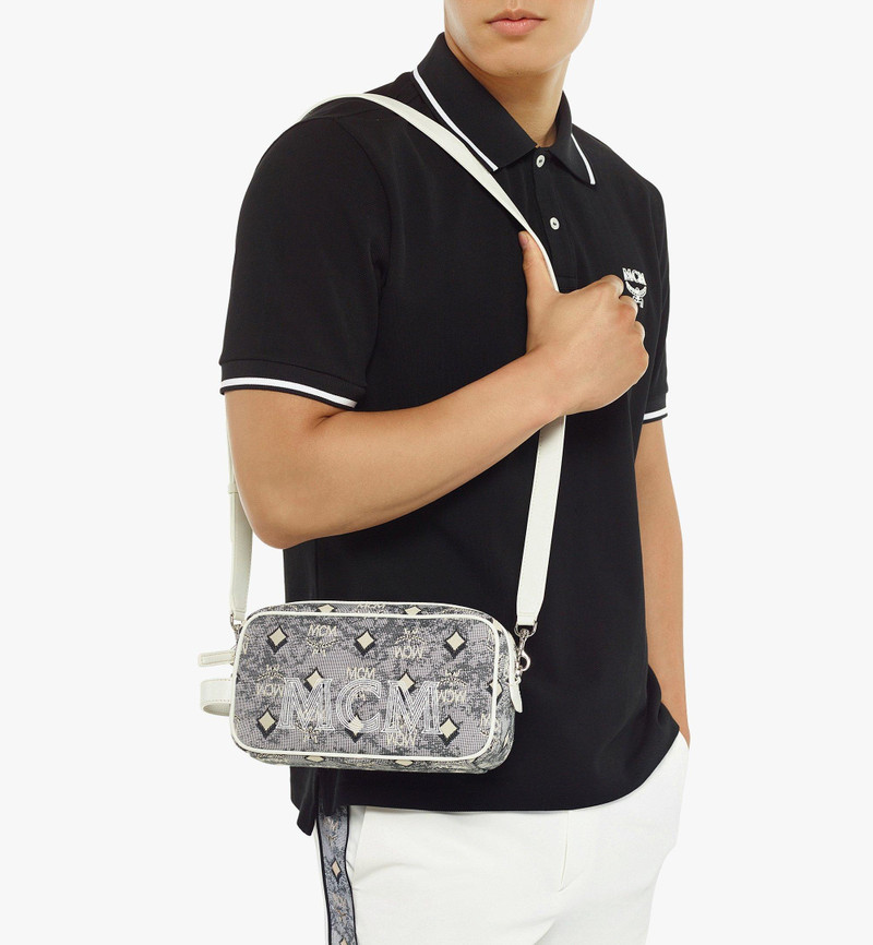 MCM Golf in the City Toiletry Bag in Vintage Monogram Jacquard outlook