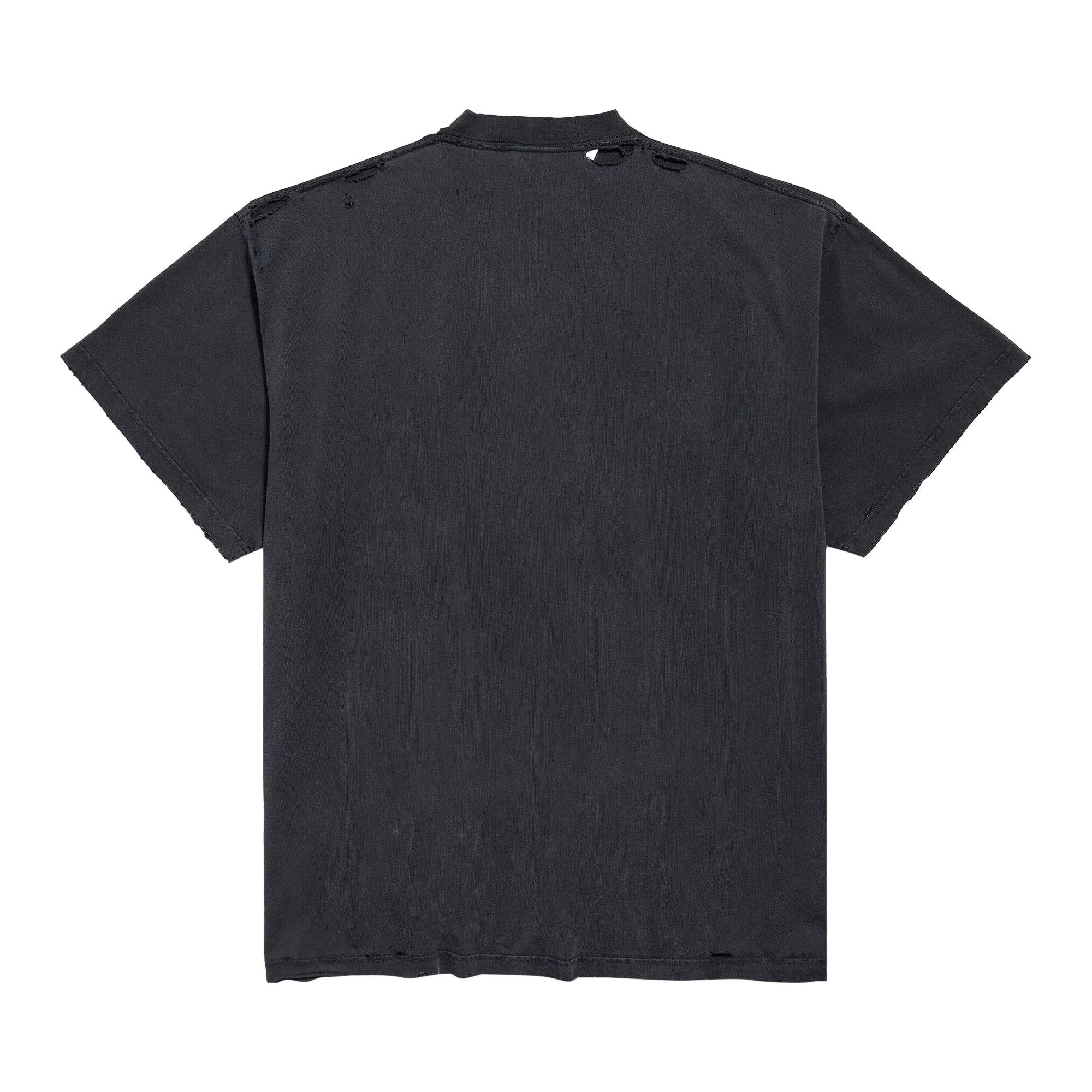 Balenciaga 3B Liquefied T-Shirt 'Faded Black/Anthracite' - 2