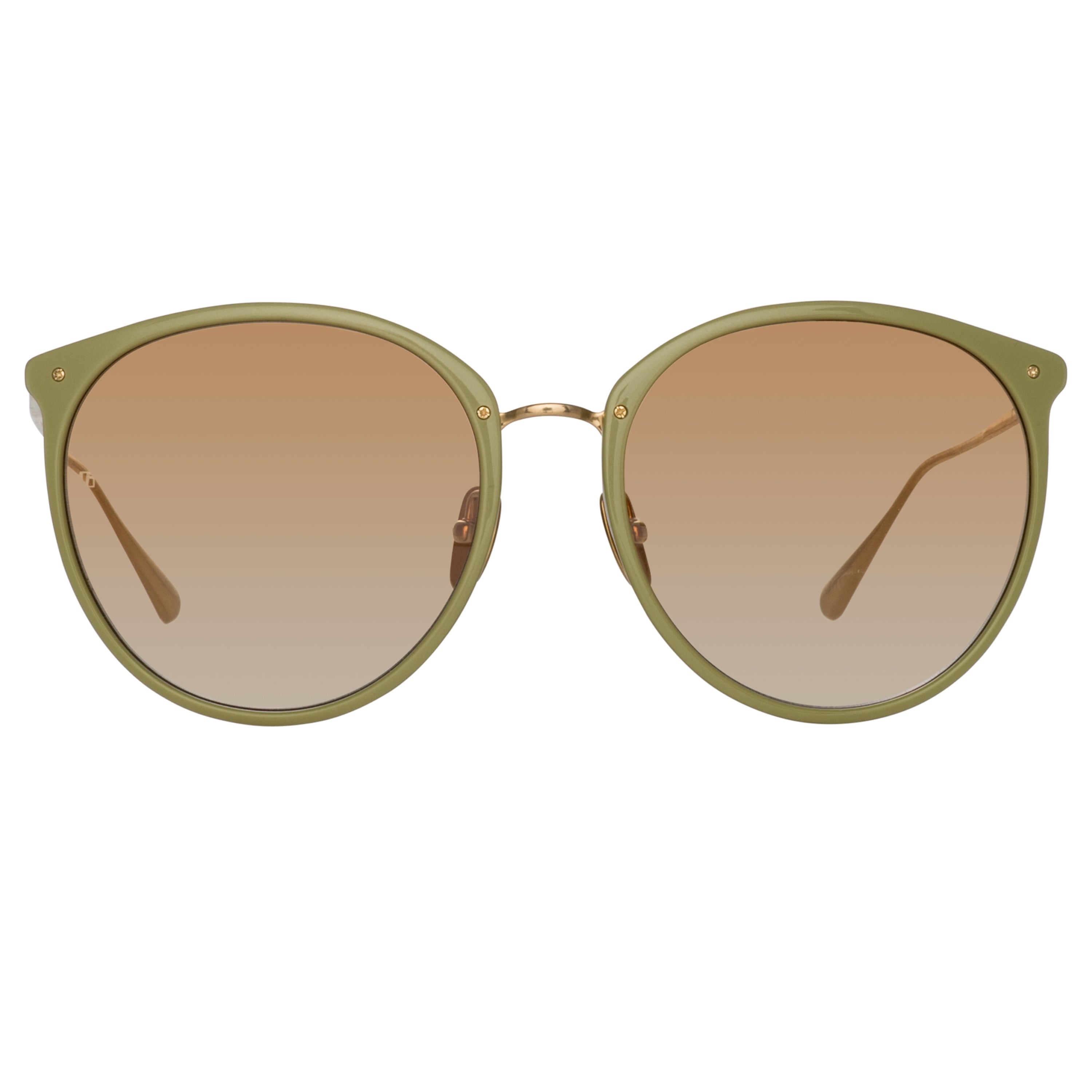 KINGS OVERSIZED SUNGLASSES IN SAGE - 1