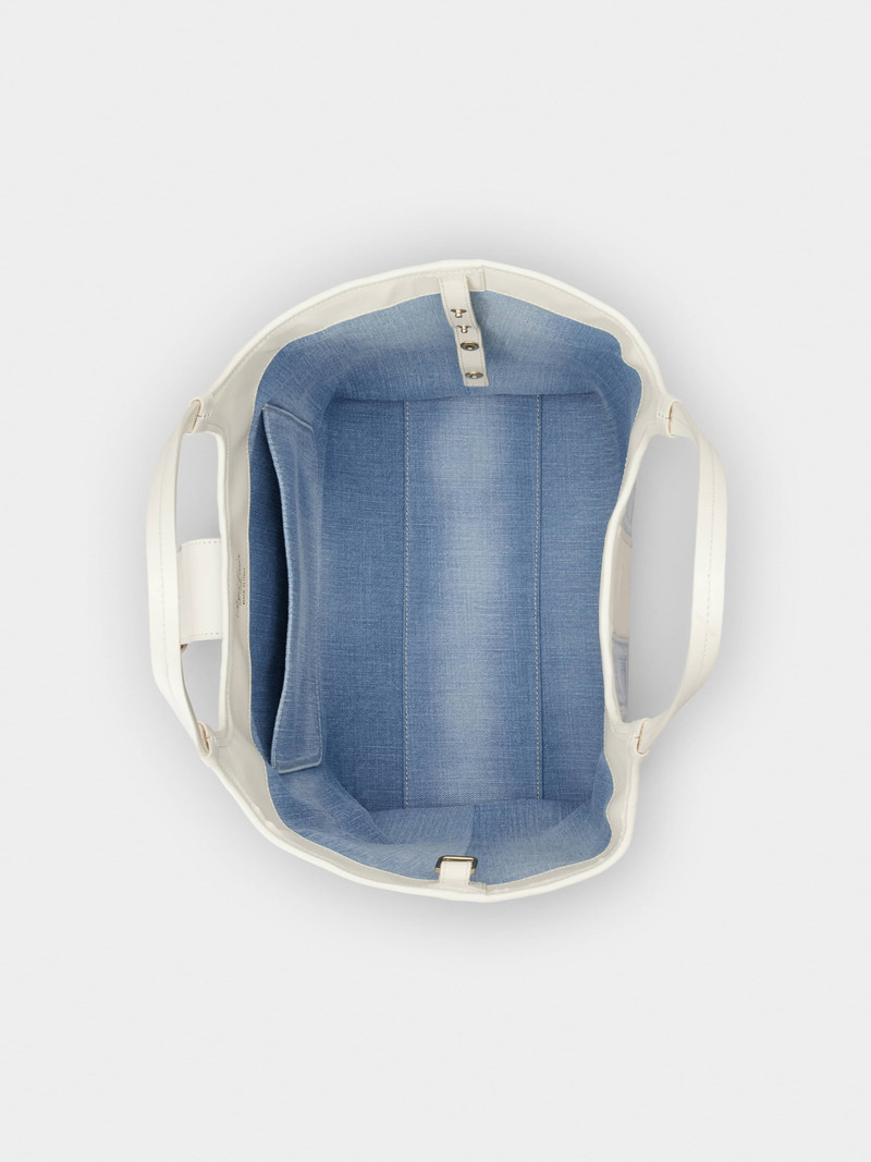 Viv' Choc Medium Shopping Bag in Denim 8