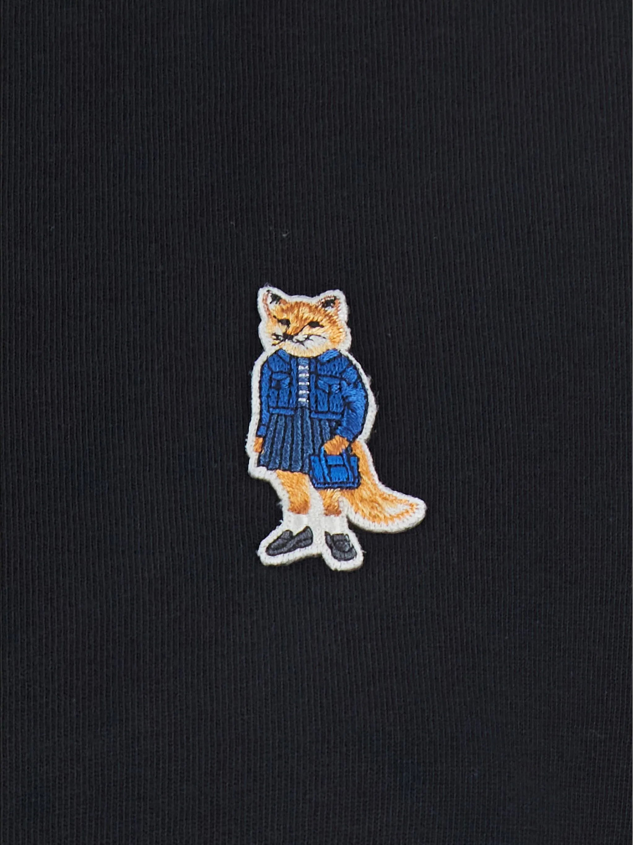 Maison Kitsuné Fox-embroidered T-shirt - 2