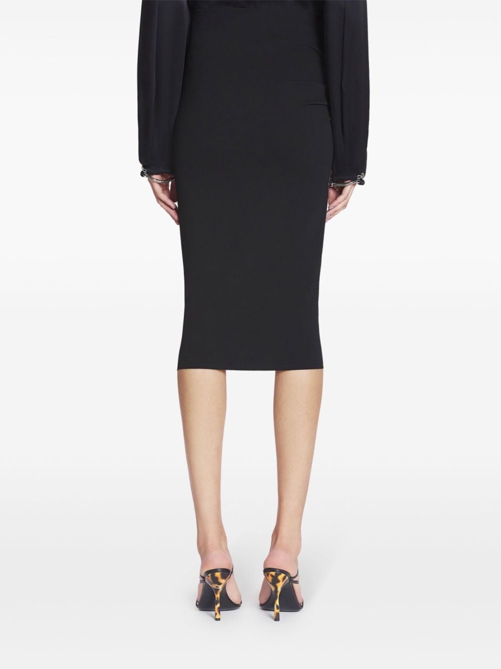 crepe pencil skirt - 4
