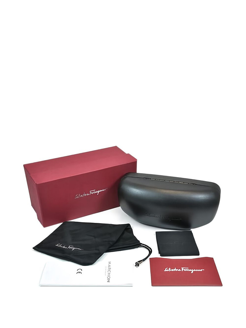 FERRAGAMO havana square-frame glasses outlook