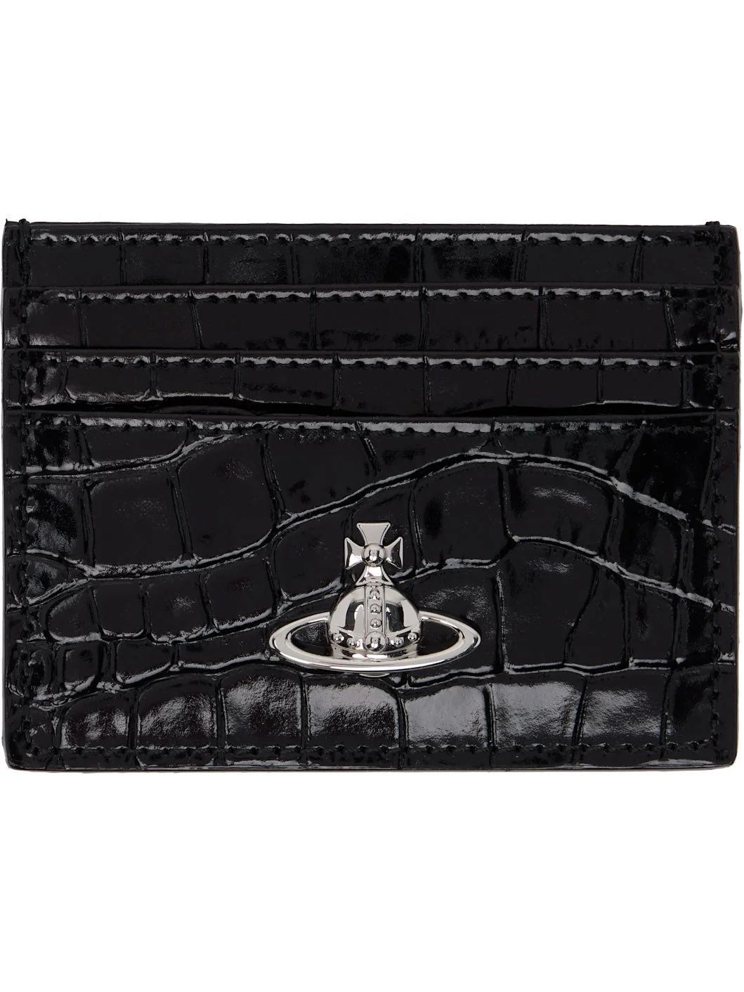 Black Flat Card Holder - 1