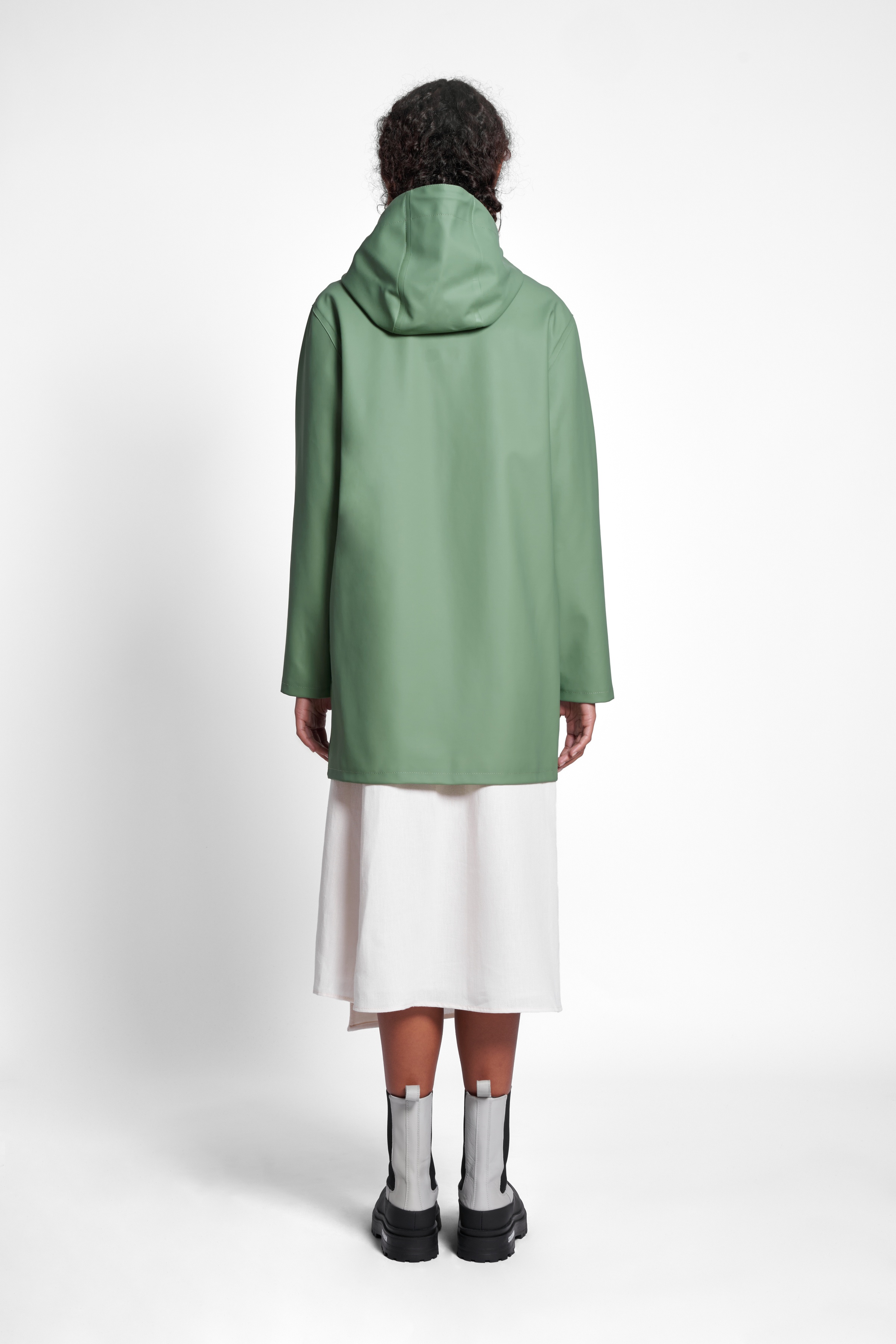 Stockholm Raincoat Loden Green - 4