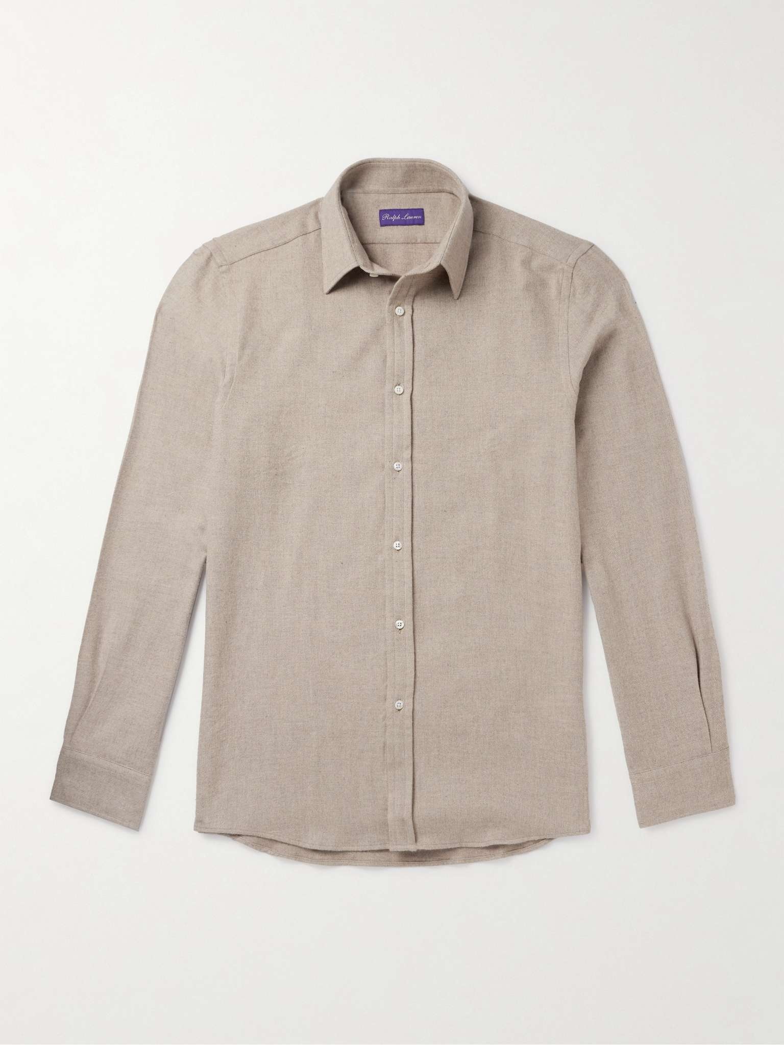 Harrison Herringbone Cotton-Flannel Shirt - 1