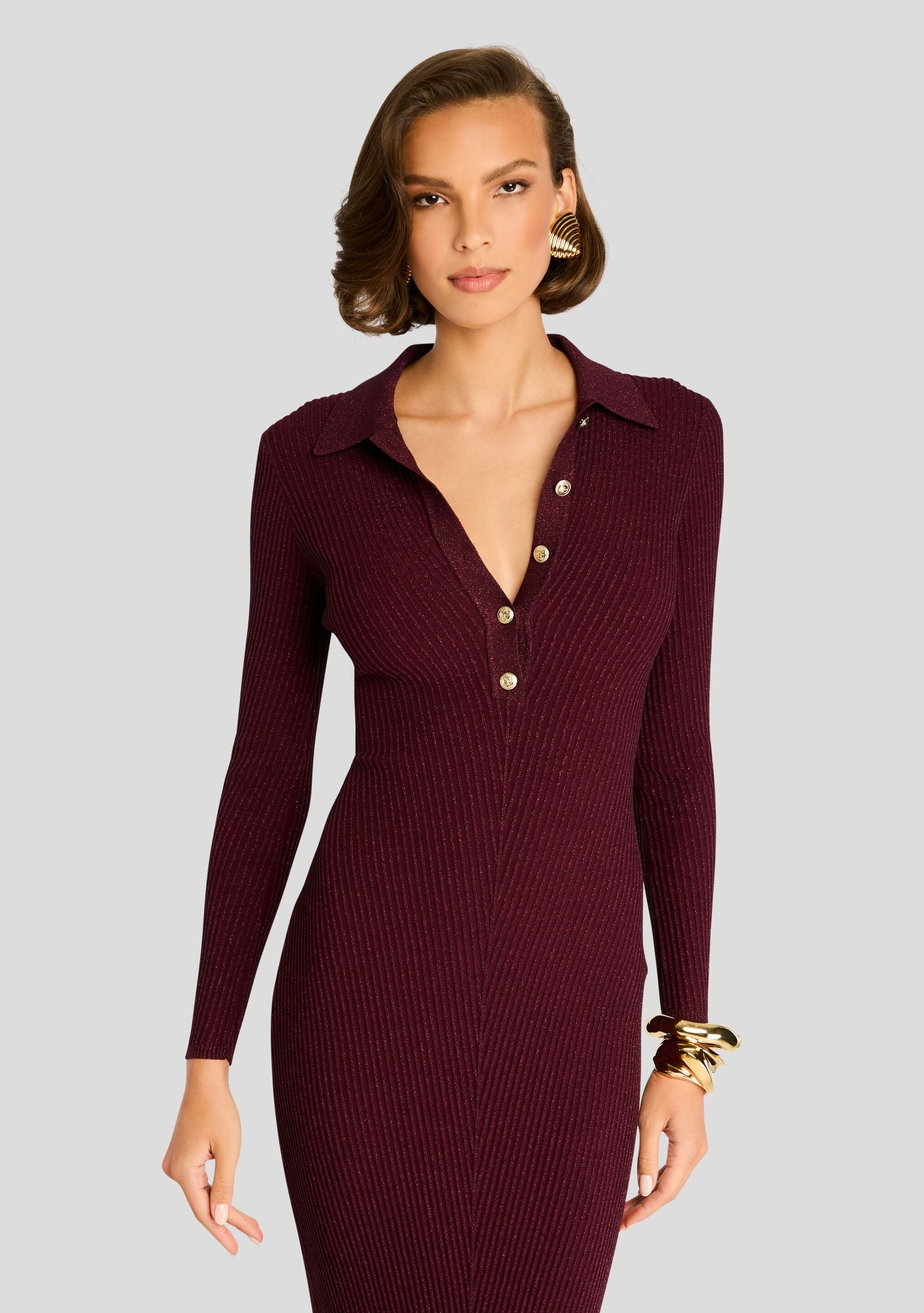 BUFFY KNIT DRESS - 5