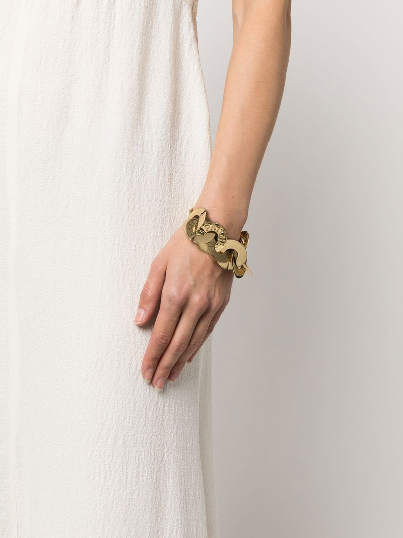 PATOU logo-engraved coin bracelet outlook
