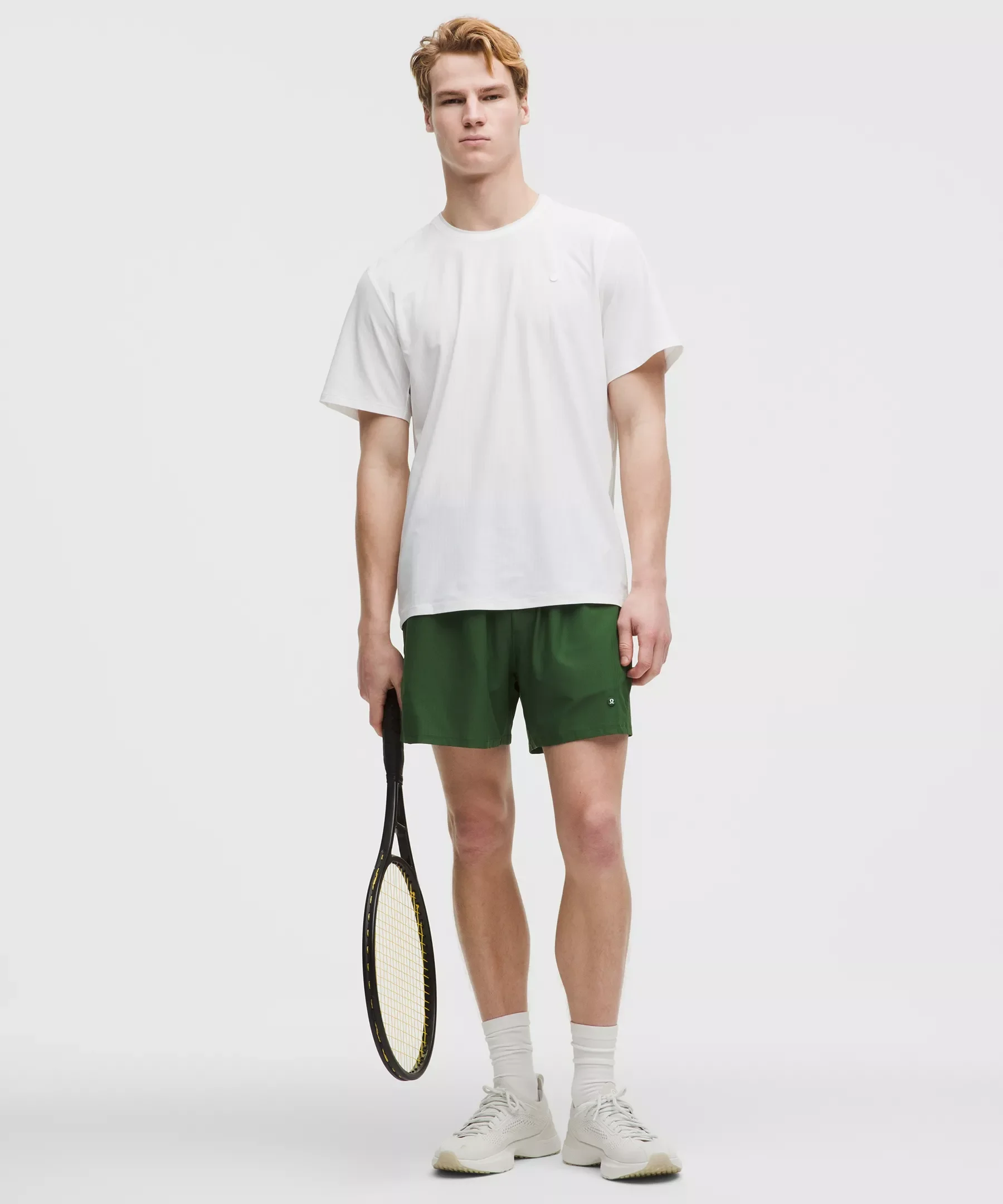 Striped Mesh Tennis Short 5" - 1