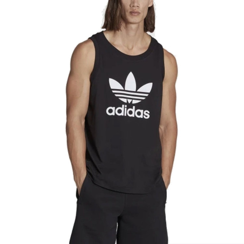 adidas adidas Originals Adicolor Classics Trefoil Tank Top 'Black White' IA4811 outlook