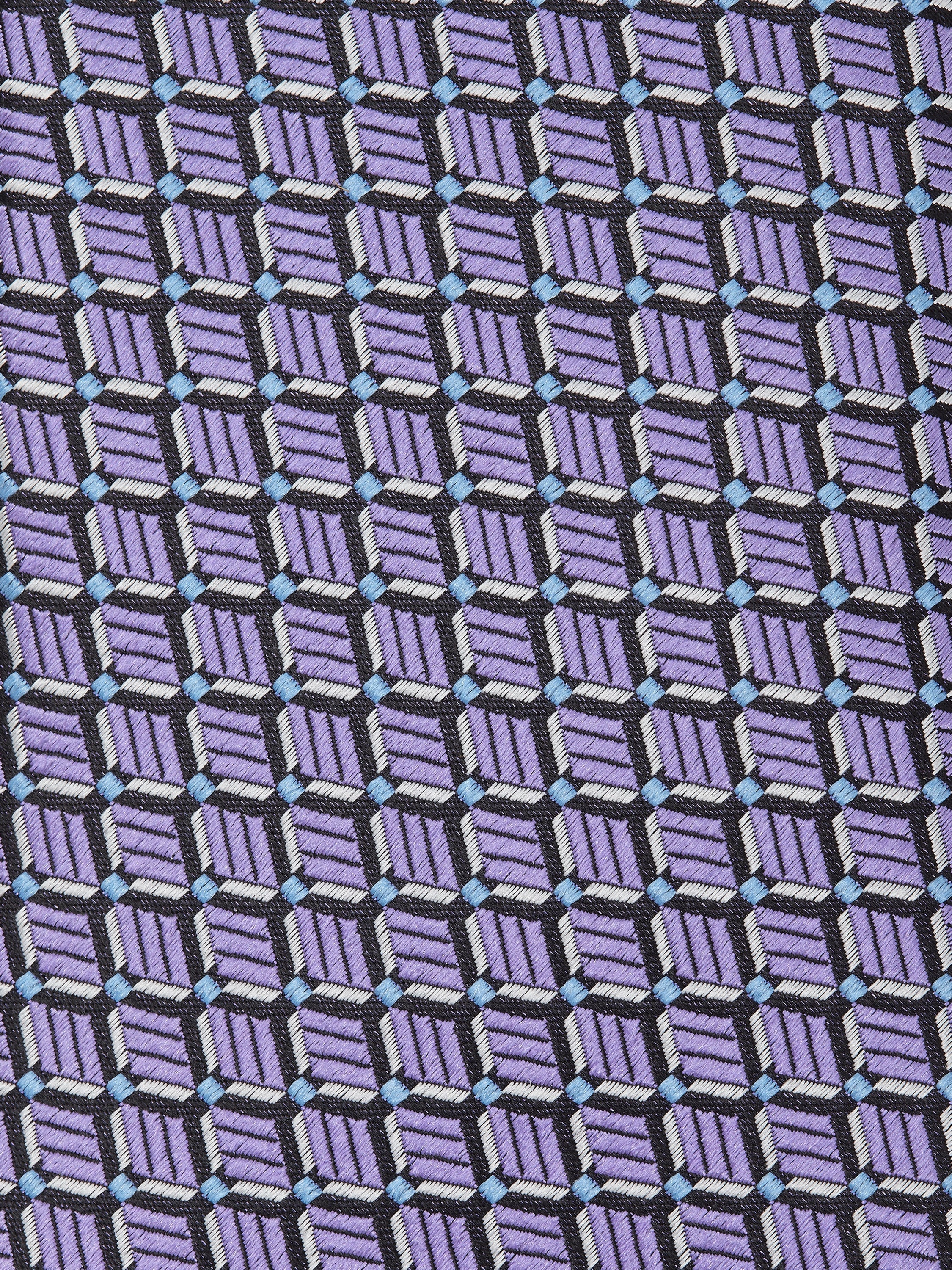 VIOLET JACQUARD SILK TIE - 2