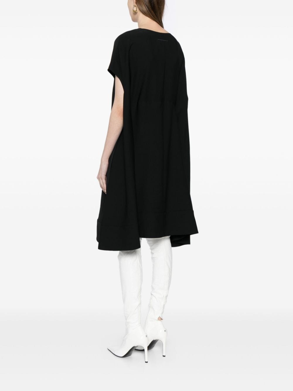 tie-fastening dress - 4
