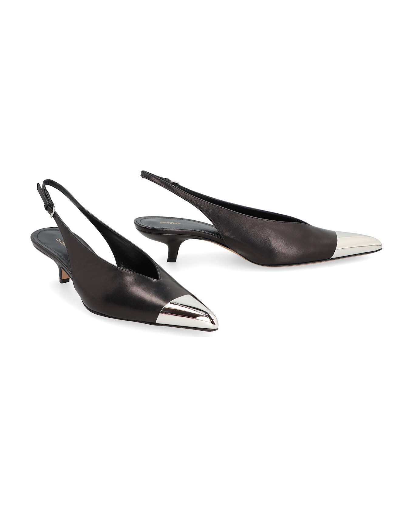Liuti Leather Slingback Pumps - 3
