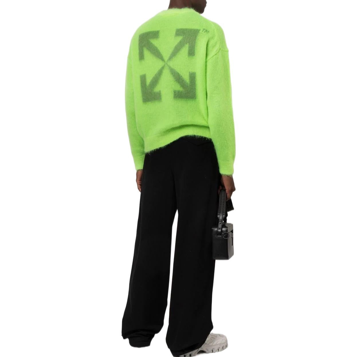 Off-White Logo-Embroidered Jumper OMHE137F22KNI0017070 - 3