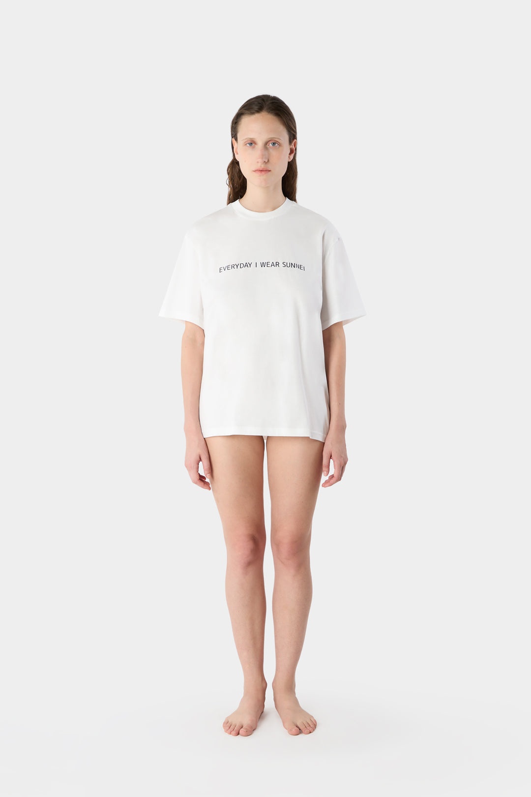 'EVERYDAY I WEAR SUNNEI' CLASSIC T-SHIRT / white - 6