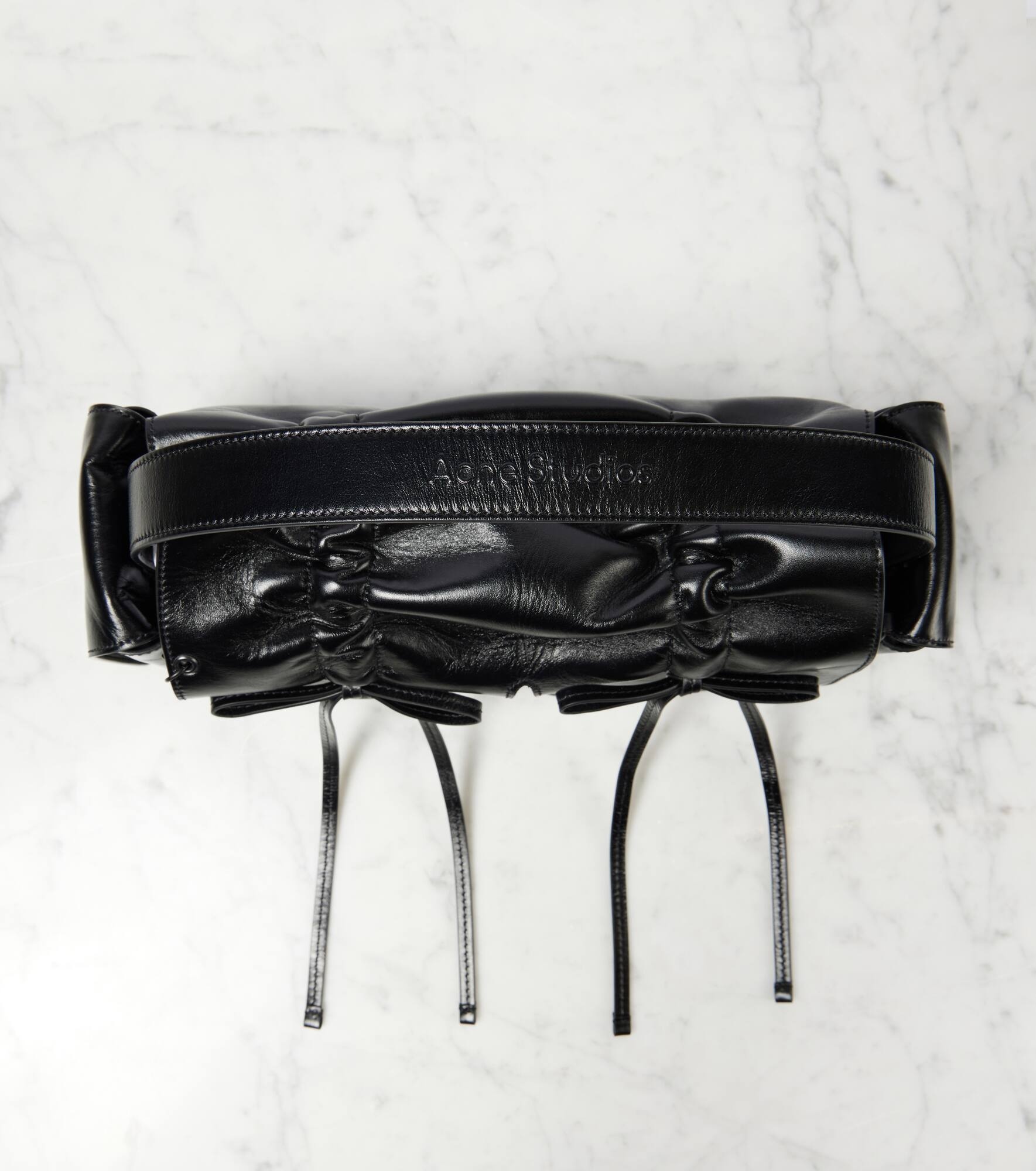 Bow-detail leather tote bag - 6