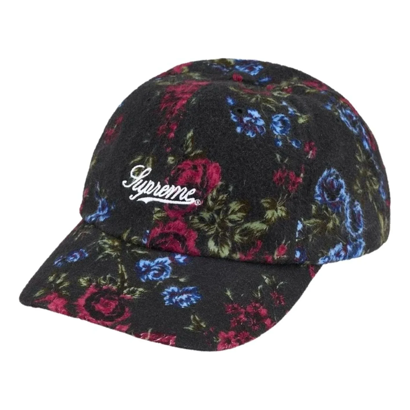 Supreme SS26 Floral Flannel 6-Panel Cap 'Black' SUP-SS26-1043-BLK - 1
