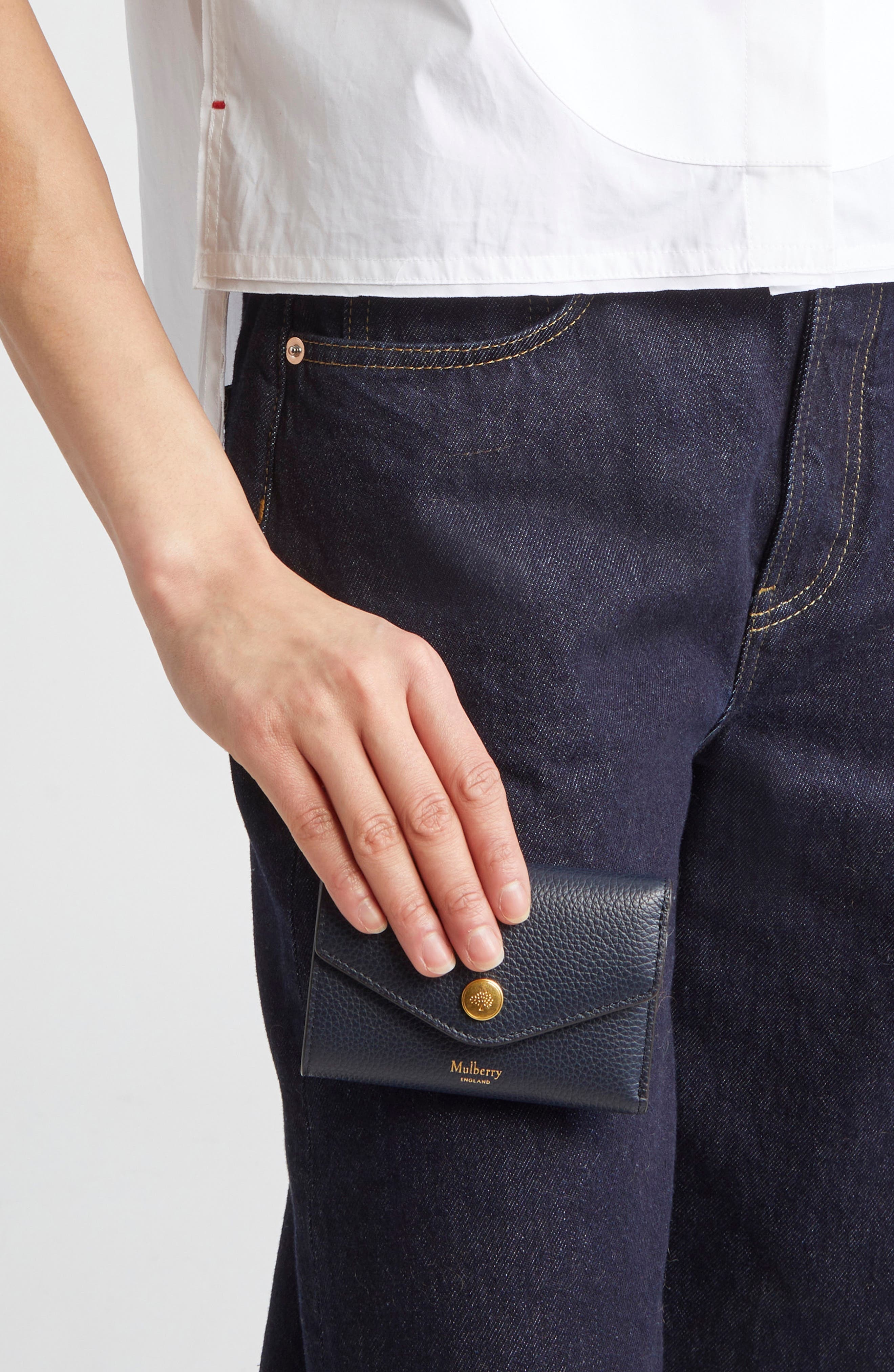 Mulberry Bifold Leather Card Case in Night Sky at Nordstrom - 3