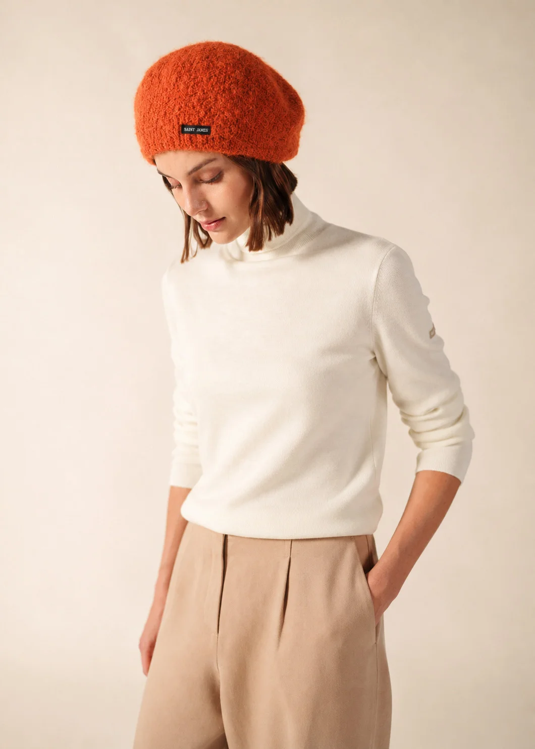 PARISIAN BERET Knit Bouclé Beret - 1