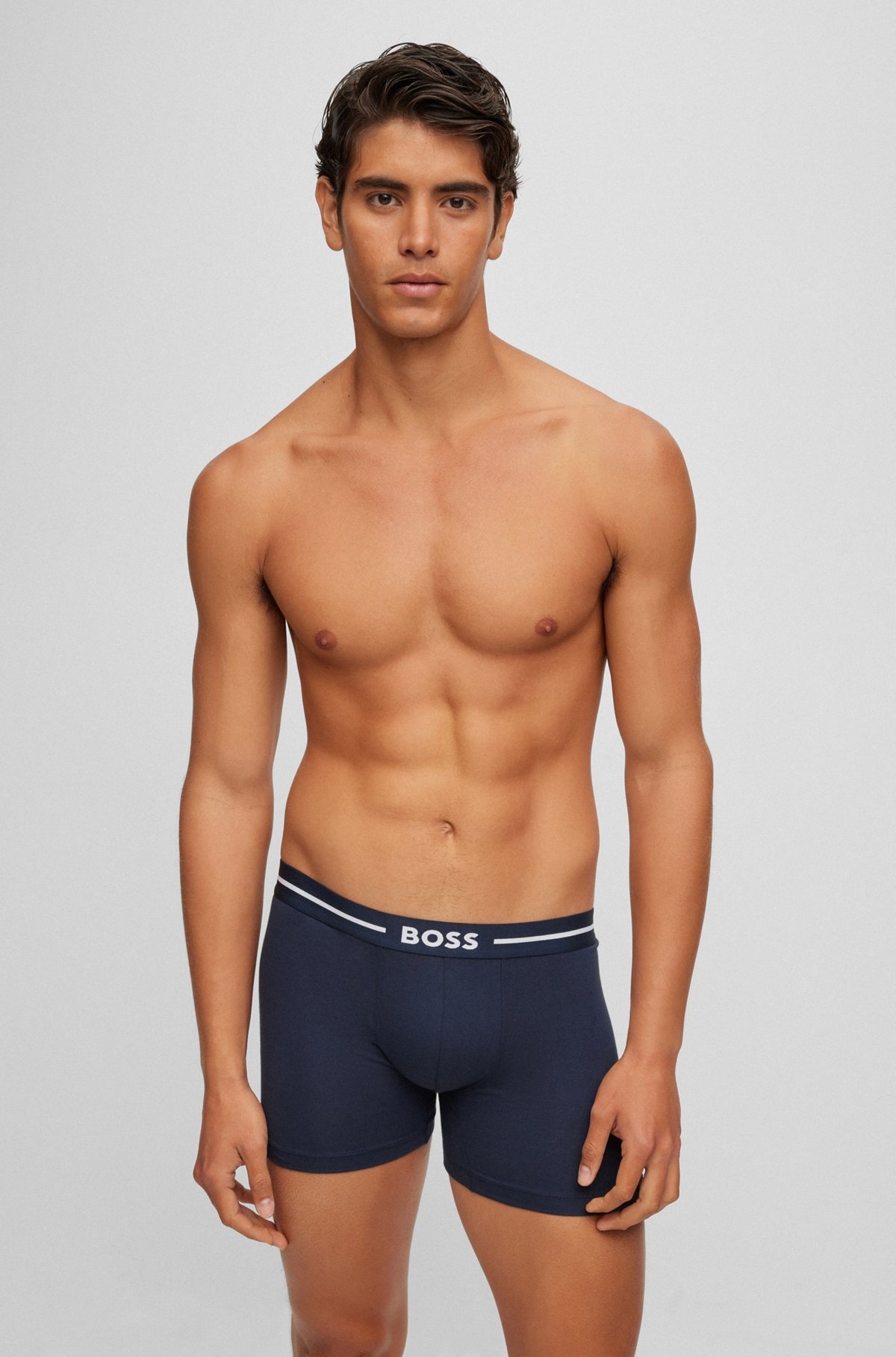 THREE-PACK OF STRETCH-COTTON BOXER BRIEFS - 6
