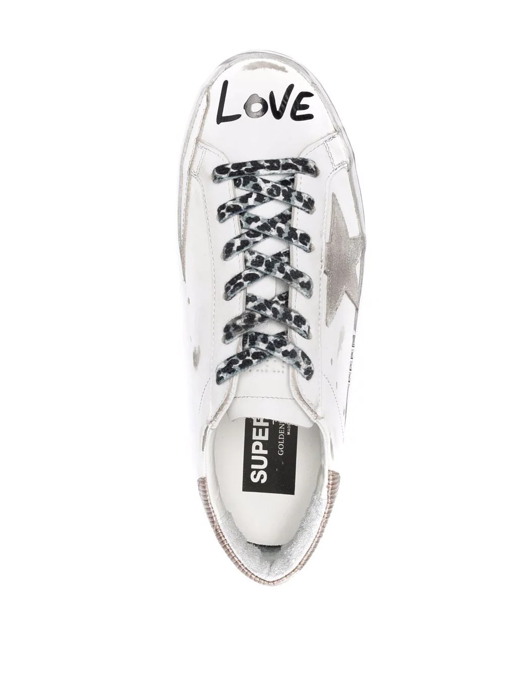 Super-Star Love print sneakers - 4