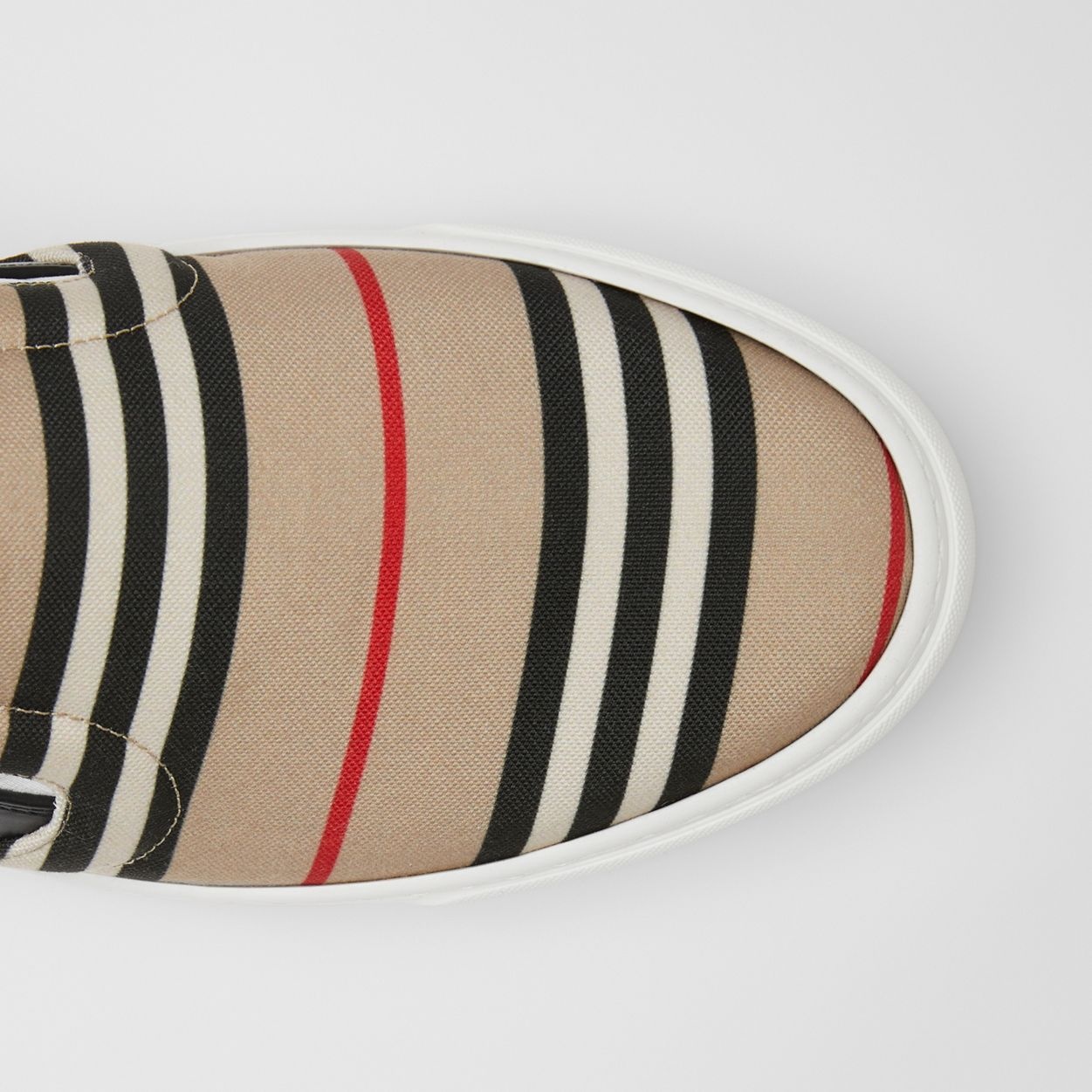 Bio-based Sole Icon Stripe and Leather Sneakers - 3