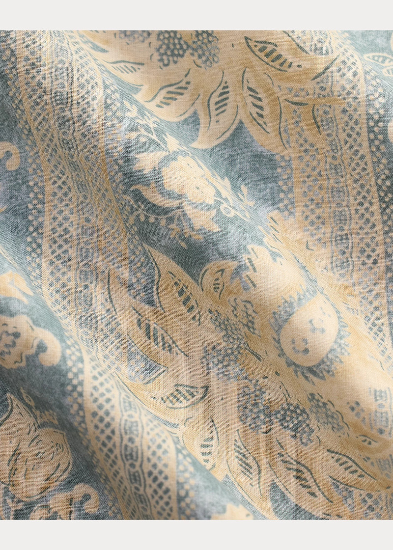 Floral-Paisley Linen-Cotton Shirt 5