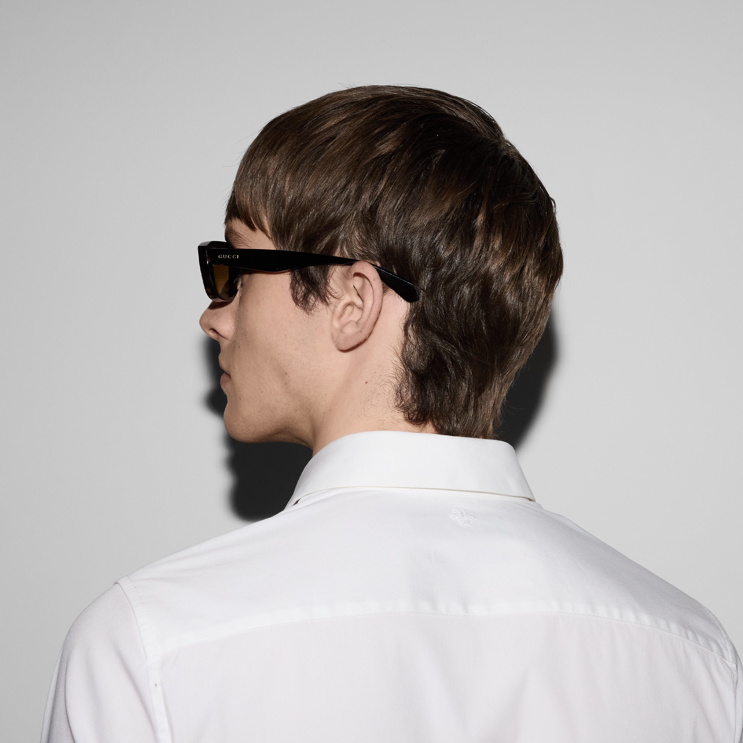 Stretch cotton poplin shirt - 5