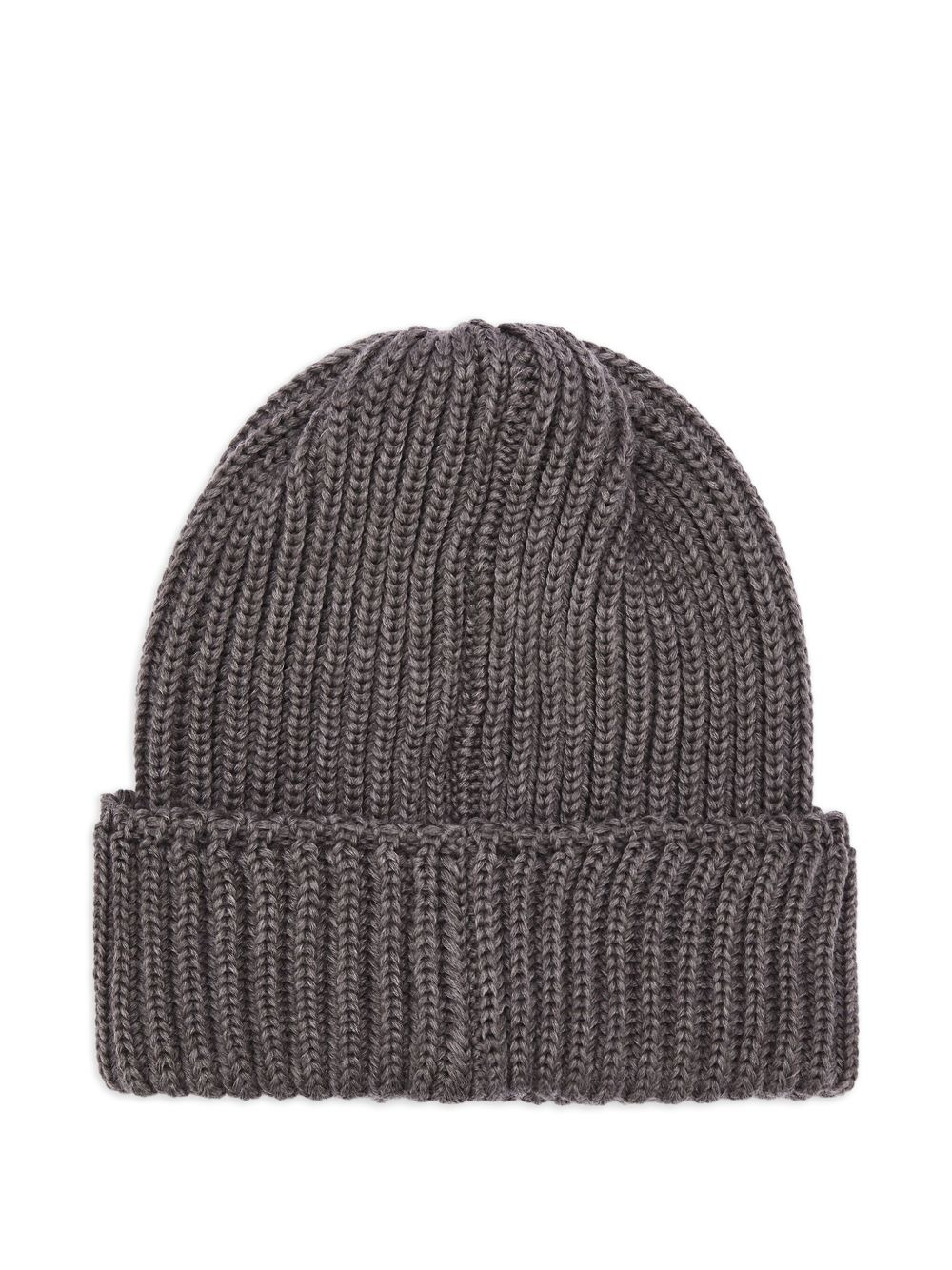 ribbed-knit butterfly-embroidery beanie - 2
