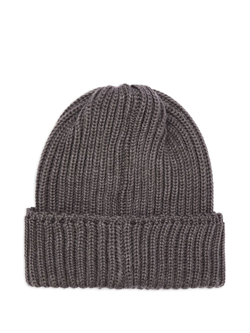 NEEDLES ribbed-knit butterfly-embroidery beanie outlook