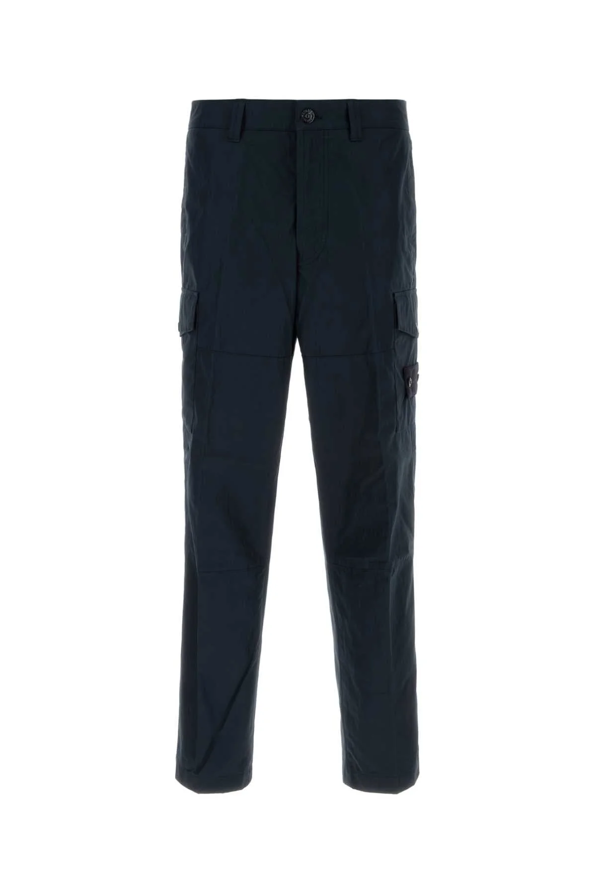 Stone Island Men Navy Blue Cotton Cargo Pant - 1