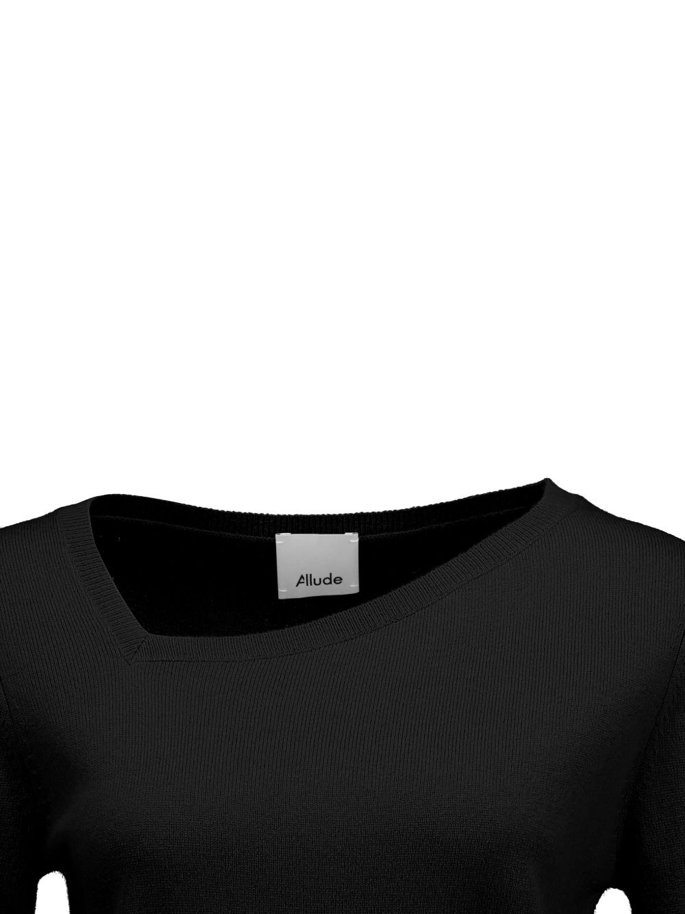 asymmetric-neck sweater - 3