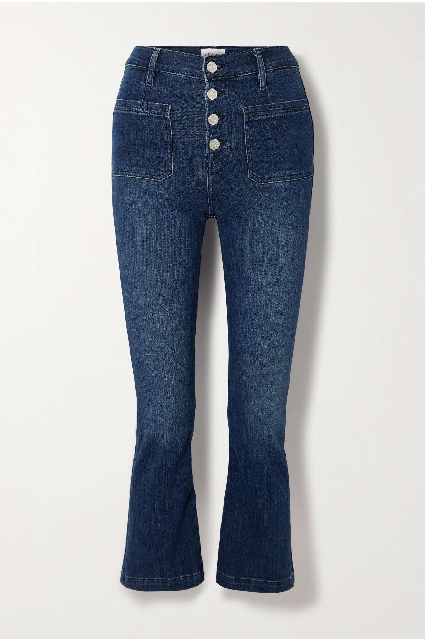 Le Bardot cropped high-rise flared jeans - 1