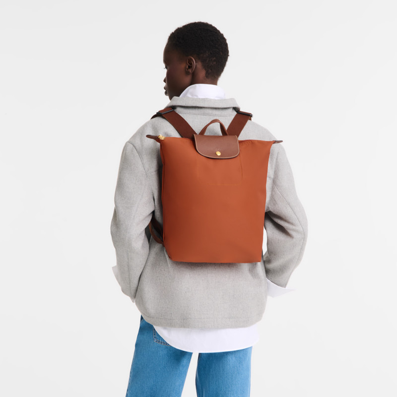 Longchamp Le Pliage Original M Backpack Brick - Canvas outlook