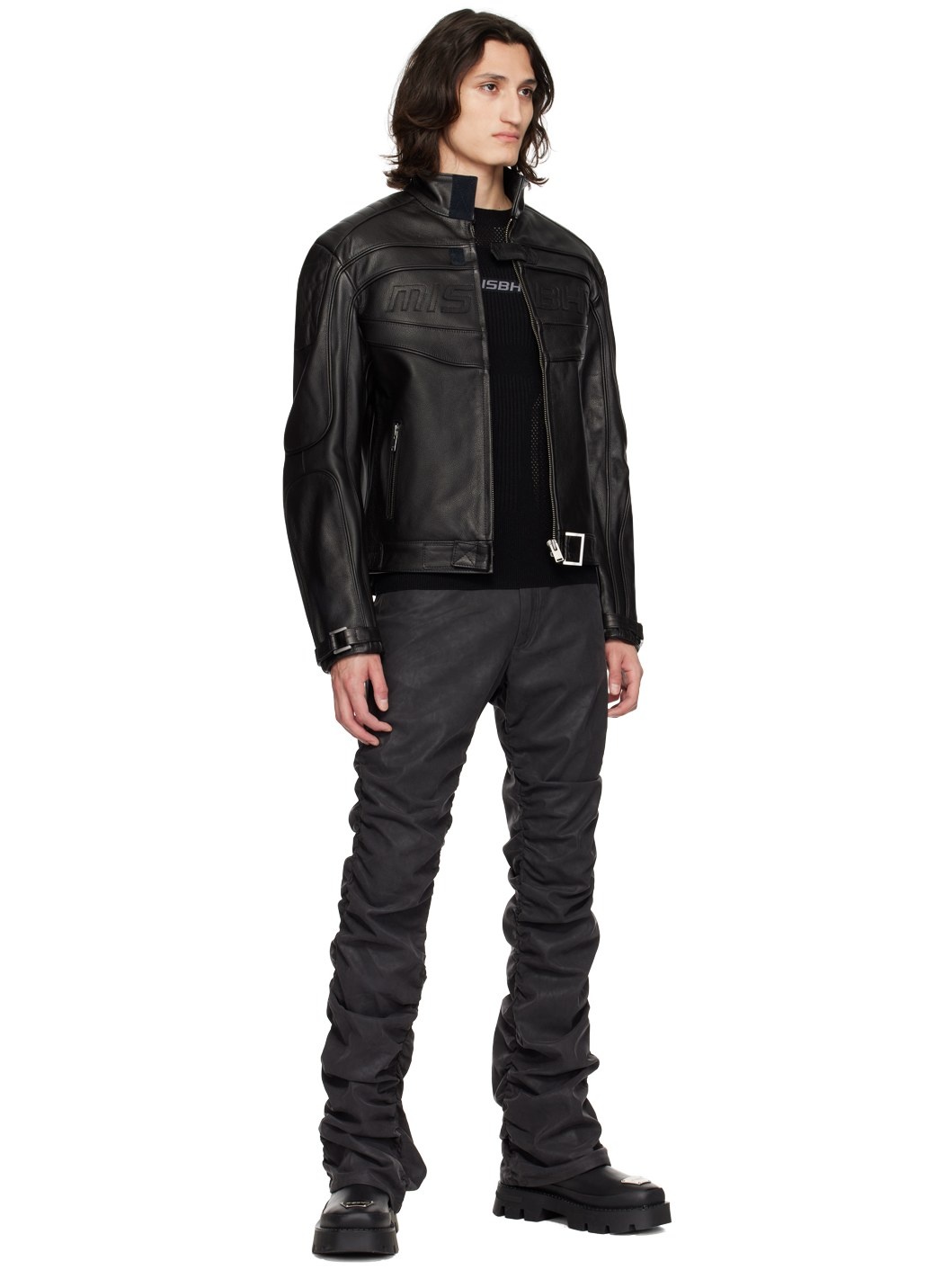 Black Fast Leather Jacket - 4