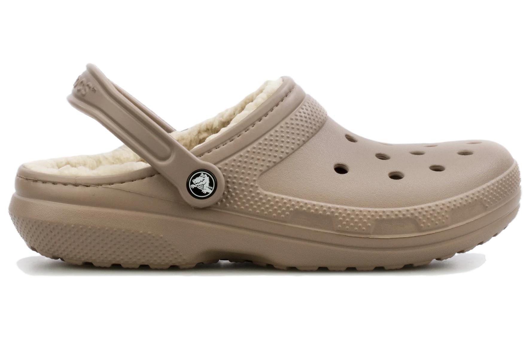 Crocs Classic Lined Clogs 'Mushroom Bone' 203591-2YB - 2