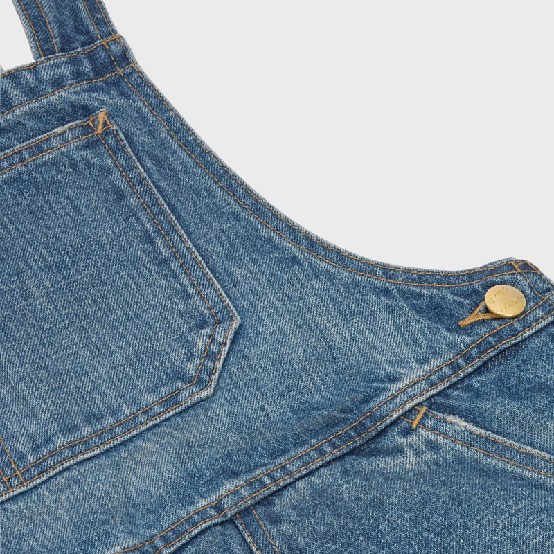 OVERALLS DRESS IN UNION WASH DENIM 4
