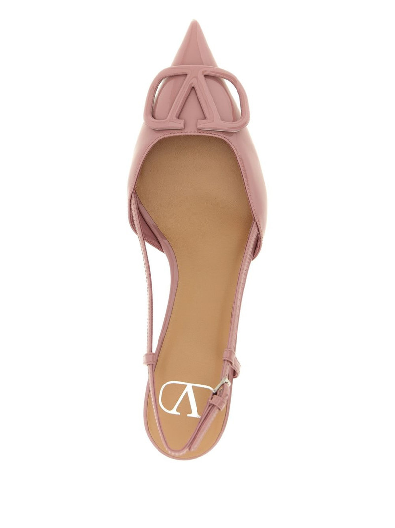 40mm Vlogo pointed slingback pumps 3