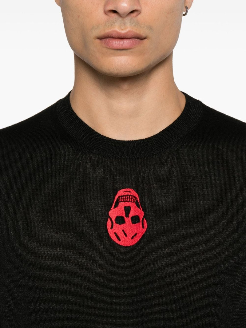 inverted skull-embroidered sweater 5