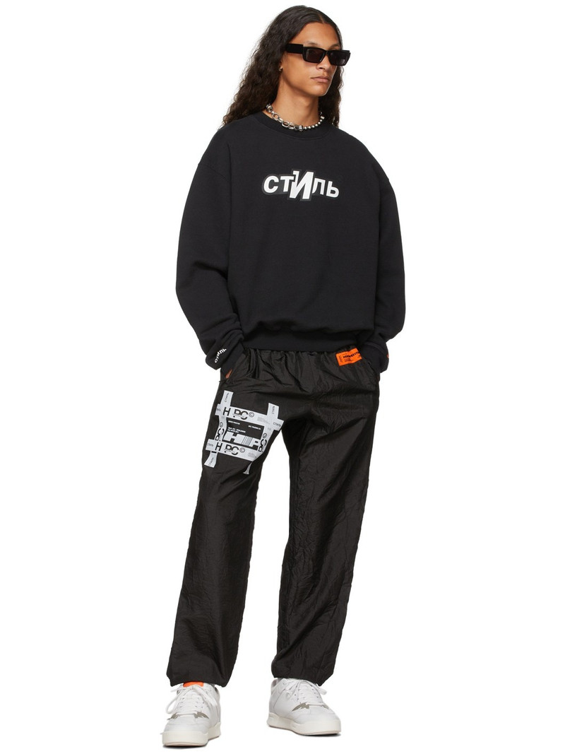 Heron Preston 로고 인쇄 승무원 목 스웨터 outlook