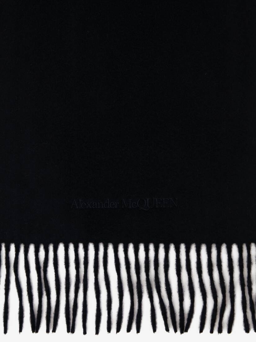 Hybrid Stripe Scarf in Navy/ivory - 5