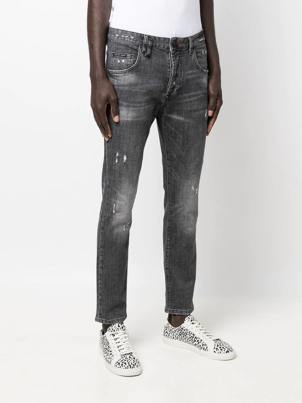 mid-rise skinny-cut jeans - 3