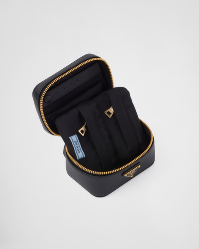Prada Saffiano leather jewelry beauty case outlook