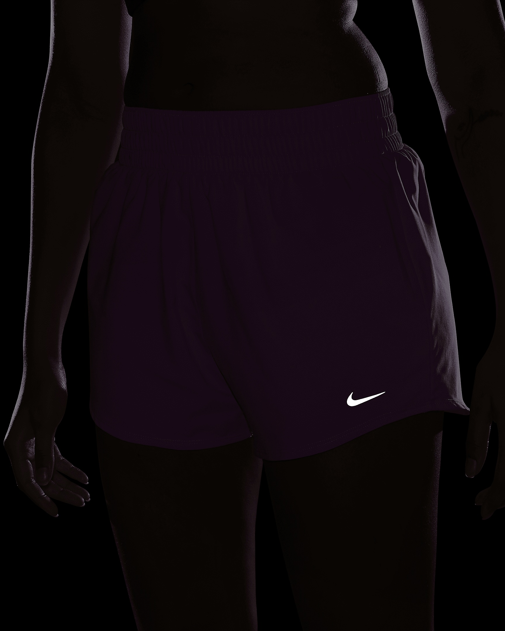 Nike One Women's Dri-FIT High-Waisted 3" Brief-Lined Shorts - 8