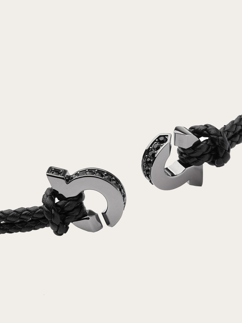 FERRAGAMO Bracelet with intertwined Gancini - Size 19 outlook