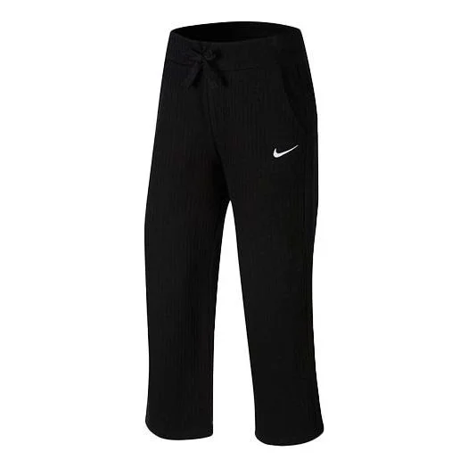 (WMNS) Nike Sportswear Phoenix Fleece High-Waisted Wide-Leg Sweatpants 'Black' CJ2666-010 - 1