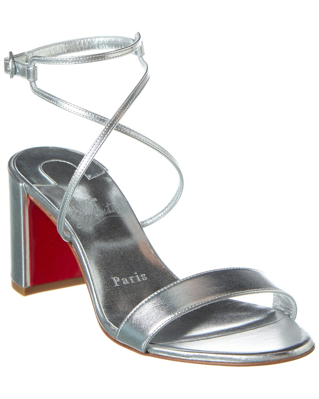 Christian Louboutin Choca Girl 70 Leather Sandal - 1