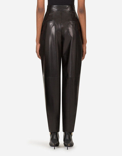 Dolce & Gabbana Darted plongé lambskin pants outlook