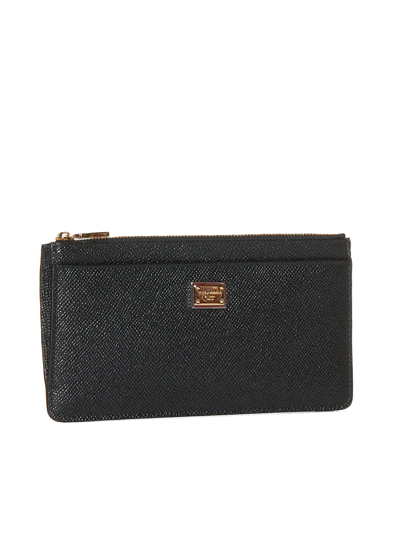 Logo-plaque leather card holder - 5