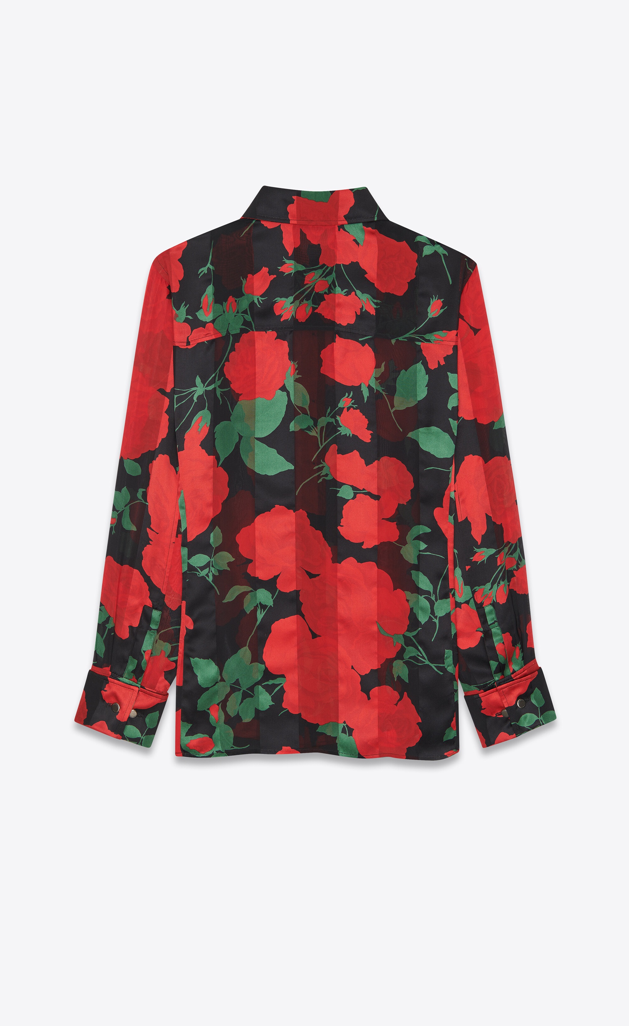 shirt in floral silk muslin - 2